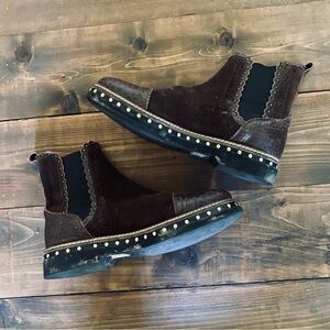 Free People brown western ankle boots